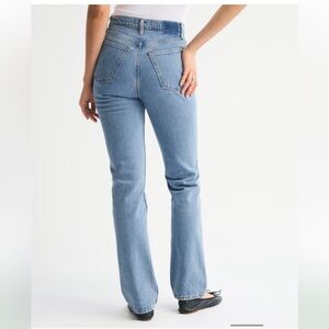 Abercrombie & Fitch Light Blue The 90’s Straight Leg Jeans Curve Love